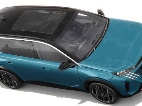 Peugeot 5008 e-5008 2025 with interior Modelo 3D