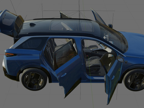 Peugeot 5008 e-5008 2025 with interior Modelo 3D