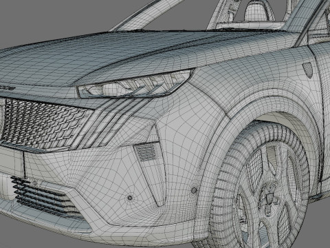 Peugeot 5008 e-5008 2025 with interior Modelo 3D
