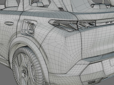 Peugeot 5008 e-5008 2025 with interior Modelo 3D