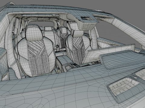 Peugeot 5008 e-5008 2025 with interior Modelo 3D