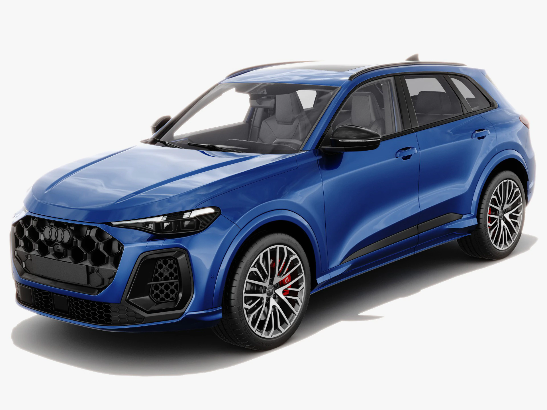 Audi SQ5 and Q5 S-line 2025 with interior 3D Model .c4d .max .obj .3ds .fbx .stl .blend 