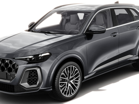 Audi SQ5 and Q5 S-line 2025 with interior 3D Model
