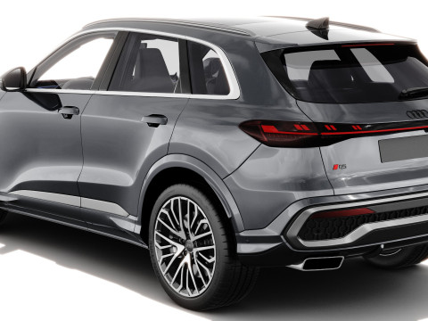 Audi SQ5 and Q5 S-line 2025 with interior 3D Model
