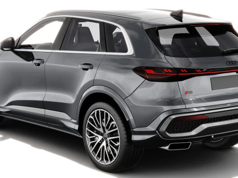 Audi SQ5 and Q5 S-line 2025 with interior 3D Model