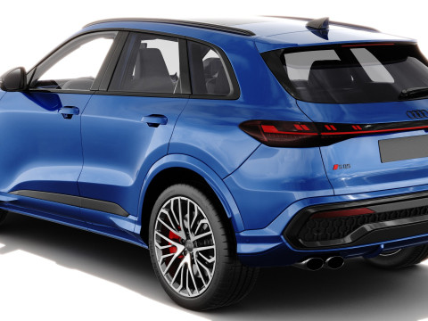 Audi SQ5 and Q5 S-line 2025 with interior 3D Model