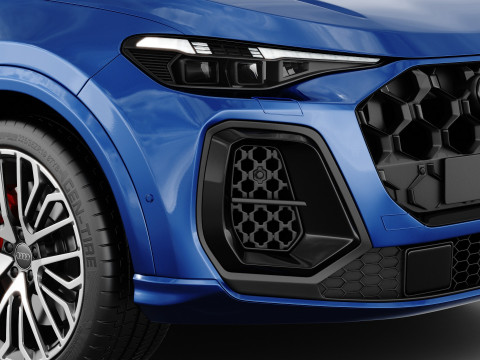 Audi SQ5 and Q5 S-line 2025 with interior 3D Model