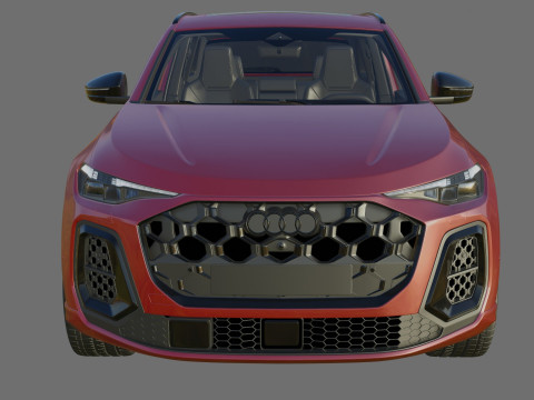 Audi SQ5 and Q5 S-line 2025 with interior 3D Model