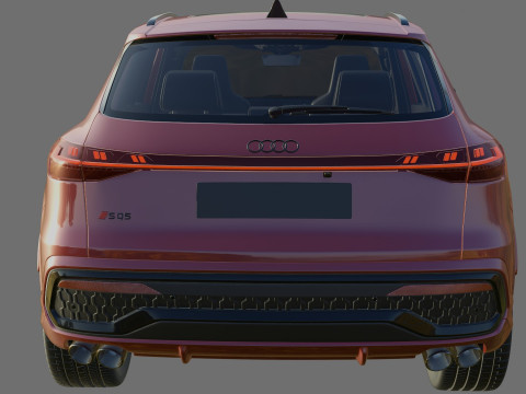 Audi SQ5 and Q5 S-line 2025 with interior 3D Model