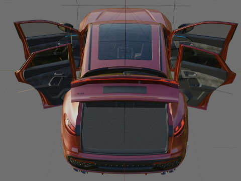 Audi SQ5 and Q5 S-line 2025 with interior 3D Model