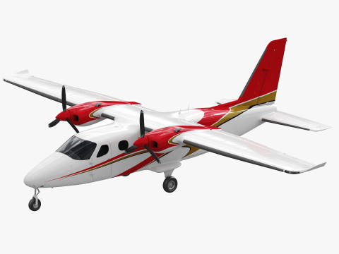 Tecnam P2012 STOL 3D-Modell