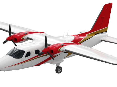 Tecnam P2012 STOL 3D Model