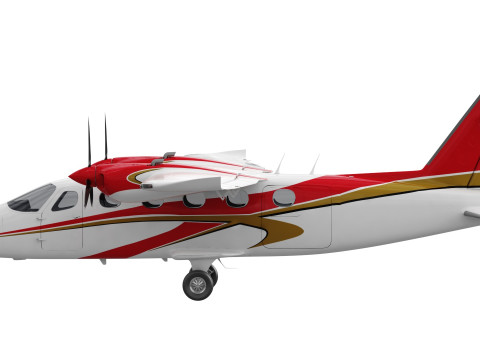Tecnam P2012 STOL 3D Model