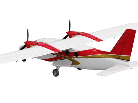 Tecnam P2012 STOL 3D Model