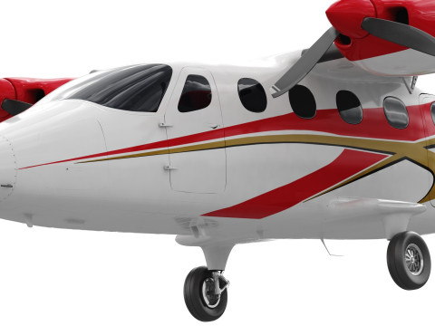 Tecnam P2012 STOL 3D Model
