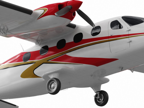 Tecnam P2012 STOL 3D Model