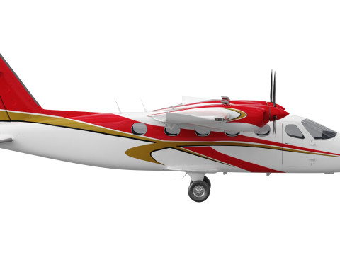 Tecnam P2012 STOL 3D Model