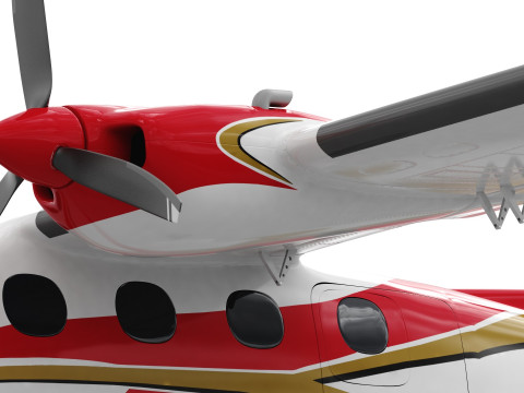 Tecnam P2012 STOL 3D Model