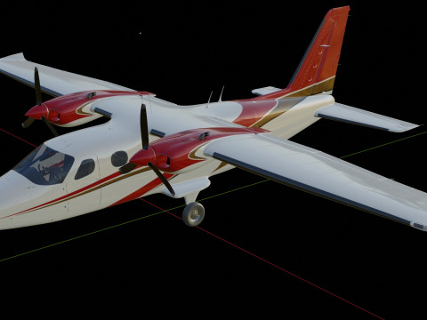 Tecnam P2012 STOL 3D Model