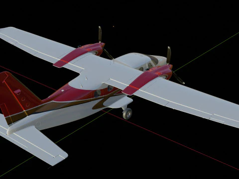 Tecnam P2012 STOL 3D Modell