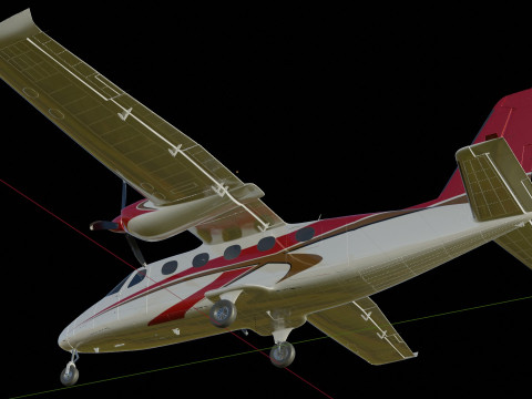 Tecnam P2012 STOL 3D Model