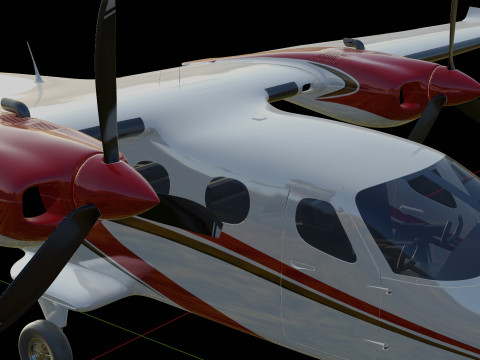 Tecnam P2012 STOL 3D Model
