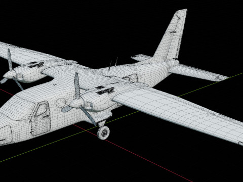 Tecnam P2012 STOL 3D Model