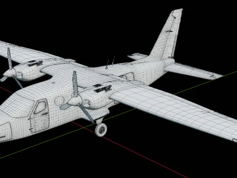 Tecnam P2012 STOL 3D Modell