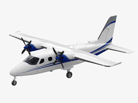 Tecnam P2012 Traveller 3D-Modell