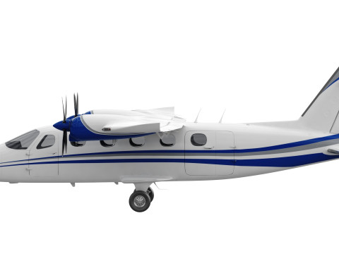 Tecnam P2012 Traveller 3D Model