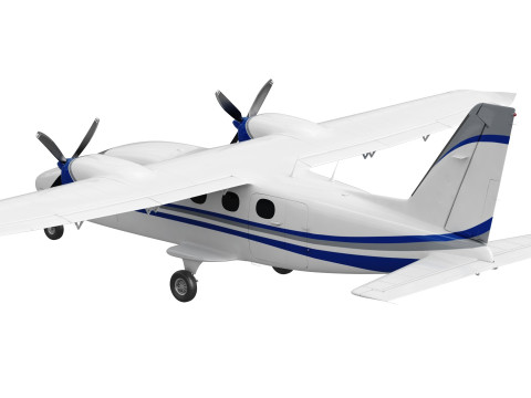 Tecnam P2012 Traveller 3D Model