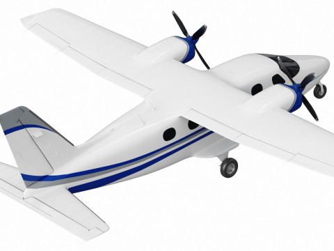 Tecnam P2012 Traveller 3D Model