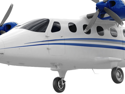 Tecnam P2012 Traveller 3D Model