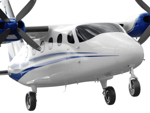 Tecnam P2012 Traveller 3D Model