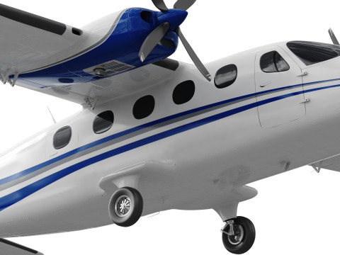 Tecnam P2012 Traveller 3D Model