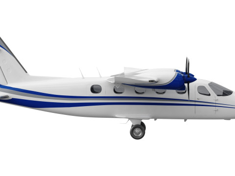 Tecnam P2012 Traveller 3D Model