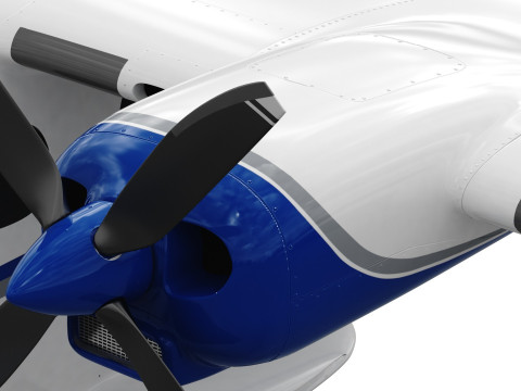 Tecnam P2012 Traveller 3D Model