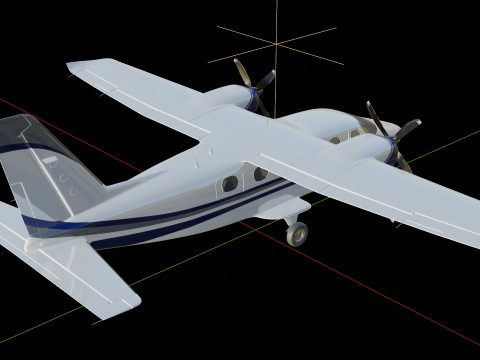 Tecnam P2012 Traveller 3D Model