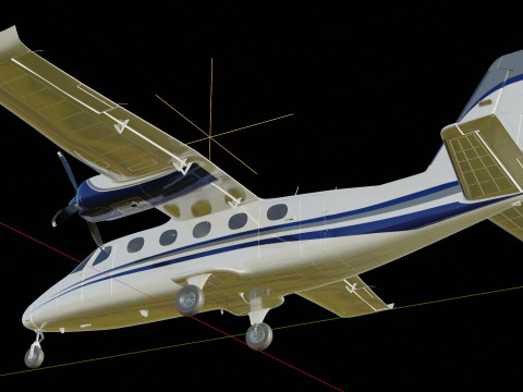 Tecnam P2012 Traveller 3D Model