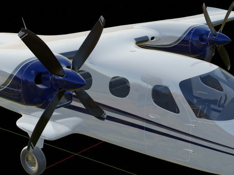 Tecnam P2012 Traveller 3D Model