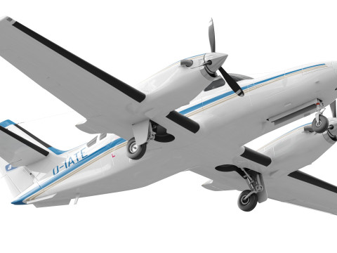 Cessna F406 Caravan II 3D Модель