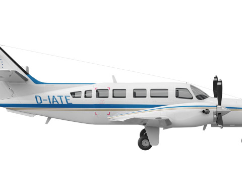 Cessna F406 Caravan II 3D Модель