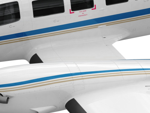 Cessna F406 Caravan II 3D Модель