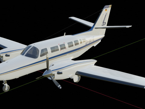 Cessna F406 Caravan II 3D Модель