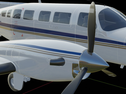 Cessna F406 Caravan II 3D Модель