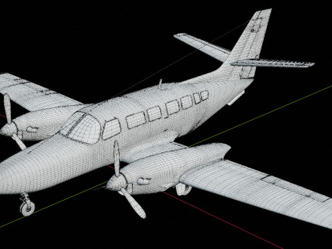 Cessna F406 Caravan II 3D Модель