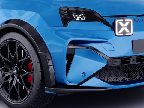 Alpine A290 GTS 2025 with interior Modelo 3D