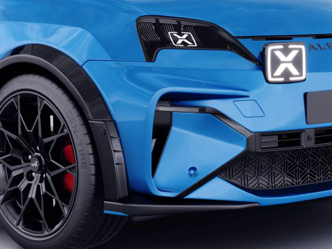 Alpine A290 GTS 2025 with interior 3D Model