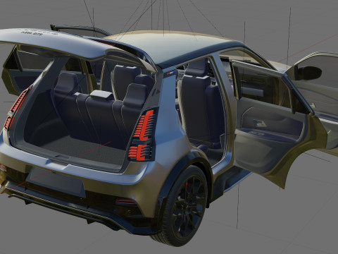 Alpine A290 GTS 2025 with interior Modelo 3D