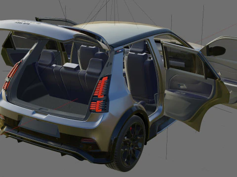 Alpine A290 GTS 2025 with interior 3D Model